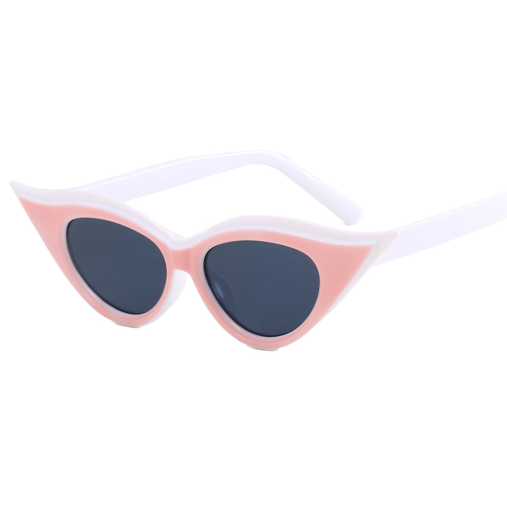 Wholesale PC Cat Eye Small Frame Sunglasses